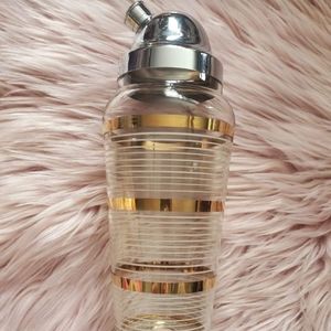 Vintage Macbeth Evans Glass Cocktail Shaker- Art Deco/MCM - 11"